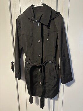 London Fog Water Resistant Hooded Coat